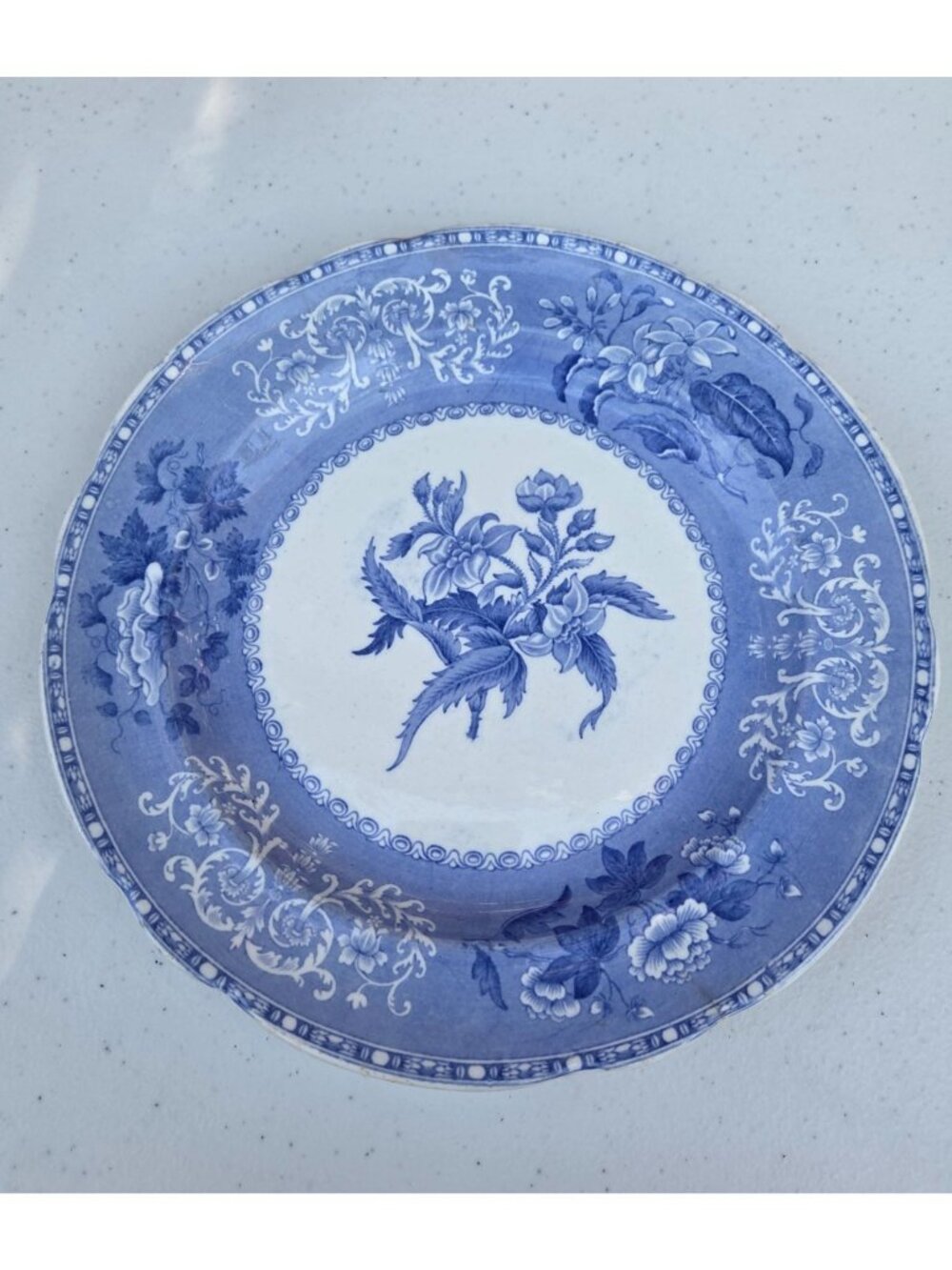 Spode's Camilla Copeland Blue & White Antique 10 3/8" Dinner Plate **READ**